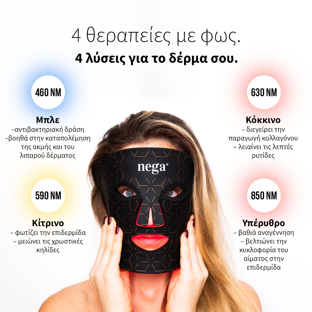 4 τύποι θεραπείας με φως LED